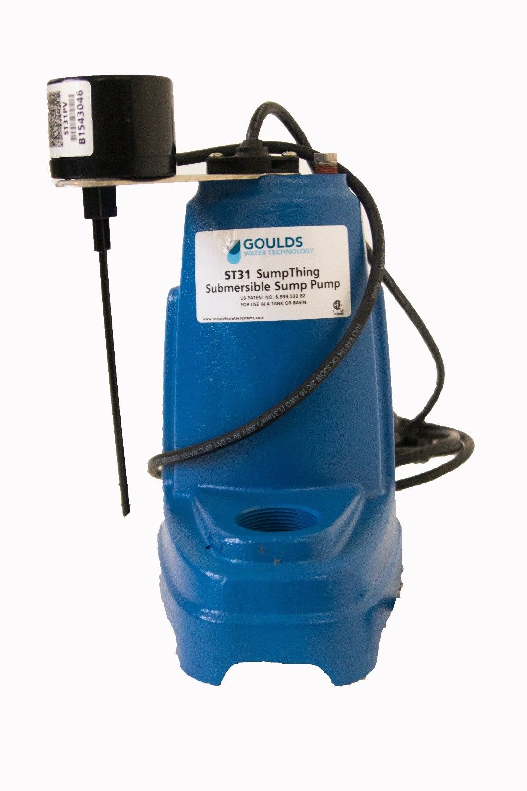 Goulds ST31PV Submersible Sump Pump 1/3HP 115V "Sump Thing"